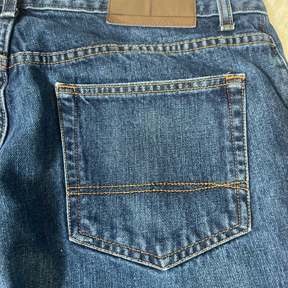 Tommy Hilfiger Dark Blue Denim Bootcut Jeans W34 L32(30) - Picture 8 of 13